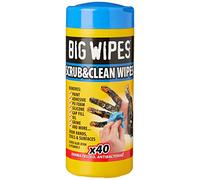 Big Wipes BGW2029 Industriel Antibactérien Lingettes, bleu, Lot de 40