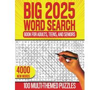 Big Word Search Book for Adults 2025: 100 Multi-Themed Word Find Puzzles with 4,000 New Words to Keep Brain Active and Sharp for Seniors, and Teens