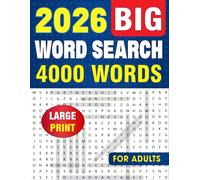 BIG Word Search for Adults: 4000 New Words, Large Print, Anti-Eye Strain for Seniors - Relaxing Puzzles to Brain Exercises