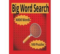 Big Word Search New for 2025: 8.5X11 125 pages paperback 100 Unique Themed Puzzles 4000 Words To Find