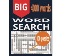 BIG Word Search Puzzle Book For Adults: 100 Large Print Puzzles with 4000 words covering Geography, Science, Desserts, Animals and More - Perfect For Relaxation and Gifts