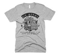 Big Worm T-Shirt, Funny Movie Shirt, Friday Shirt, Ice Cream Tshirt Manches Courtes(Large)