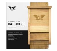 BIGBATBOX Abri à Chauves-Souris - 1 Chambre, Intérieur Non Peint, Cèdre
