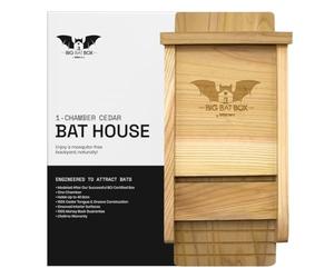 BIGBATBOX Abri à Chauves-Souris - 1 Chambre, Intérieur Non Peint, Cèdre