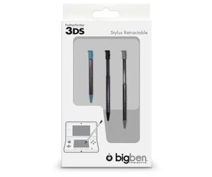 Bigben 3DSSTYLUS Pack de 4 stylets retractables pour 3DS