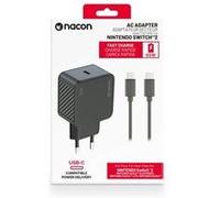 NACON Adaptateur Secteur pour Charge Rapide de la Switch et la Switch 2 | 65 Watts | câble de Recharge fourni USB-C à USB-C, Compatible Smartphone, Tablette, Notebook... - SWITCHNEWADAPT60