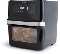 BIGBEN Air Fryer XXL, Four à Air Pulsé 12 L 1700 W, Friteuse Sans Huile Compacte, écran LCD, 8 Programmes, Rôtissoire, Panier Frites rotatif, Maintien au chaud et accessoires inclus, noir - AIRF01BK