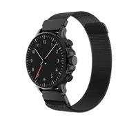 BigBen Bracelet Maille Milanaise pour Montre Connectée Universel 22mm Noir