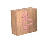 Bigben Connected Lampe-enceinte sans fil Colorlight Néon Flamingo – Charge inductive Taille L