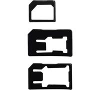 BigBen Connected, 3er-Set Adapter MicroSIM/NanoSIM zu SIM/Pic SIM, Schwarz
