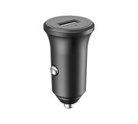 - Adaptateur d'alimentation pour voiture - 12 Watt - 2.4 A - Fast Charge (USB) - noir