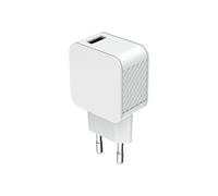 Bigben Connected - Adaptateur secteur USB - 2.4 A Smart IC - 100 % de plastique recyclé - Blanc