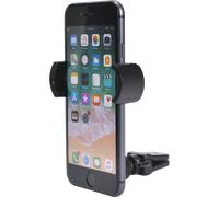Support Voiture Ventilation Bras rotatif Maintien clip ajustable Noir Bigben