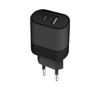 Chargeur USB A + USB C 32W (12+20W) Power Delivery Noir Bigben