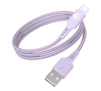 - Câble USB - USB (M) pour 24 pin USB-C (M) - 3 A - 1.2 m - USB Fast Charge (15W), plastique recyclé à 100 % - violet