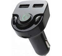 BigBen Connected, chargeur de voiture double 2.4A avec transmetteur FM, noir