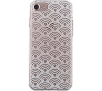 Coque pour iPhone SE 2020/8/7 Semi-rigide avec motifs arabesques Transparent