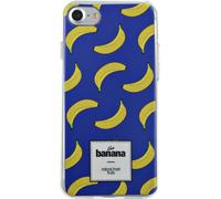 BigBen Connected, étui pour Apple iPhone SE 2020/8/7 semi-rigide avec motif banane, bleu