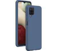 Coque pour Galaxy A12 Rigide en Silicone Soft Touch Bleu