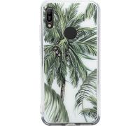 Coque pour Y6 2019 Hybride Summer avec Motifs Palmiers Vert