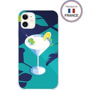 BIGBEN CONNECTED COVSUM7IP11 - Coque résine cockatail bleu effet miroir