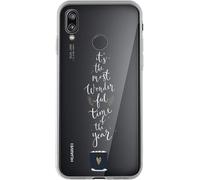Coque pour Huawei P20 Lite Rigide avec Motifs Wonderful Time Transparent