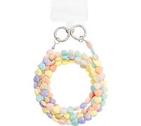 BigBen Connected, dragonne en perles avec design de cœur pour smartphones, multicolore