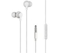 - Ecouteurs avec micro - intra-auriculaire - filaire - jack 3,5mm - blanc