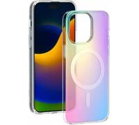 BigBen Connected, étui hybride MagSafe avec reflets holographiques pour Apple iPhone 15 Pro Max, multicolore