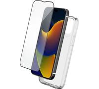 BigBen Connected, étui pour iPhone 15 Plus et protection d'écran en verre trempé avec SmartFrame, transparent