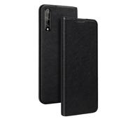 Folio Stand - Etui à rabat pour téléphone portable - synthétique - noir - pour Huawei P Smart S