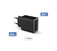 Force Power - Adaptateur secteur - 25 watt - PD (USB-C) - noir