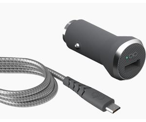Bigben Connected FPCACMIC1.2MG chargeur d'appareils mobiles Smartphone Gris, Argent Allume-cigare Charge rapide Auto