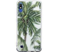 BigBen Connected, Hybrid-Hülle Galaxy A10 Palm Trees Design Dünn Elegant, Bunt
