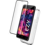BigBen Connected, kit de protection 2 en 1 Étui souple Logicom EZY Protection d'écran 9H, Transparent