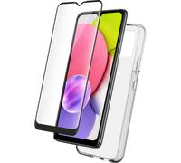 BigBen Connected, kit de protection pour Galaxy A03 Housse antichoc en TPU et verre d'écran 9H, transparent