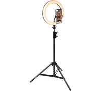 BigBen Connected, Kit Influence XL 26cm annulaire blanc avec trépied 1,6m, noir