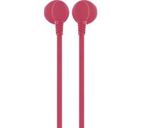 Ecouteurs Jack 3.5mm Câble plat Bouton Rose Bigben