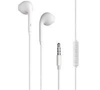 Bigben Connected Écouteurs intra-auriculaires Jack 3,5 mm avec télécommande et micro Bouton blanc