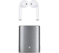 Ecouteurs connectés Bluetooth boîtier gris