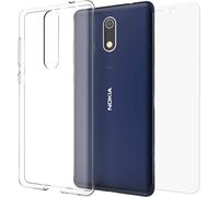 BigBen Connected, Pack de protection pour Nokia 5.1 Plus 2 2-en-1 Flexible, Transparent