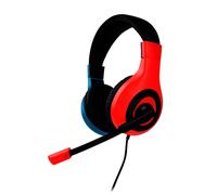Nacon Casque stéréo gaming Switch V1 - 40 mm, micro omnidirectionnel - Rouge et bleu