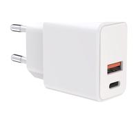 Bigben Connected Wow - Adaptateur Secteur - 38 Watt - Pd - 2 Connecteurs De Sortie (24 Pin Usb-C, Usb Type A) - Blanc