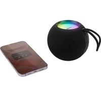 Bigben Enceinte Bluetooth 5.3 Lumineuse 15W, Portable, Effets Lumineux RVB, TWS Stéréo, Lecteur USB/Micro SD, Batterie Rechargeable USB-C - Idéal Ado Fille Garçon - Noir - PARTYBTBALLBK