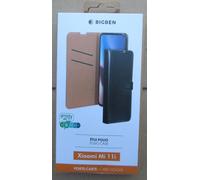 Folio Xiaomi Mi 11i Fermeture aimantée Fonction Stand Noir - Circuit Court européen Bigben