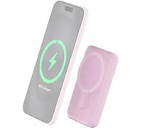 Batterie externe BigBen Connected MagSafe 5000 mAh Magnet USB A+C 10 W Rose