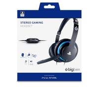 Bigben Interactive Casque jeu SONY PS4 - Casques audio (Console de jeu/PC/jeux, Binaural, Bandeau, Noir, Bleu, Avec fil, 1,2 m)