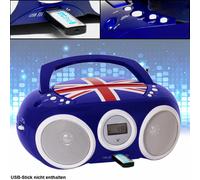 Bigben Interactive CD32GB Boombox Enfant Radio Stéréo Portable USB CD MP3