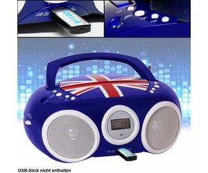 Bigben Interactive CD32GB Boombox Enfant Radio Stéréo Portable USB CD MP3