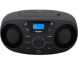 Bigben Interactive CD61NUSB Portable CD player Lecteur de CD, (FM,PLL, CD audio, Portable CD player, Noir, 1 disques, Précedent, Programme, Répéter, Répéter tous, Répéter un, Arrêt)